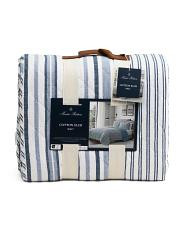 cotton striped layering quilt | TJ Maxx