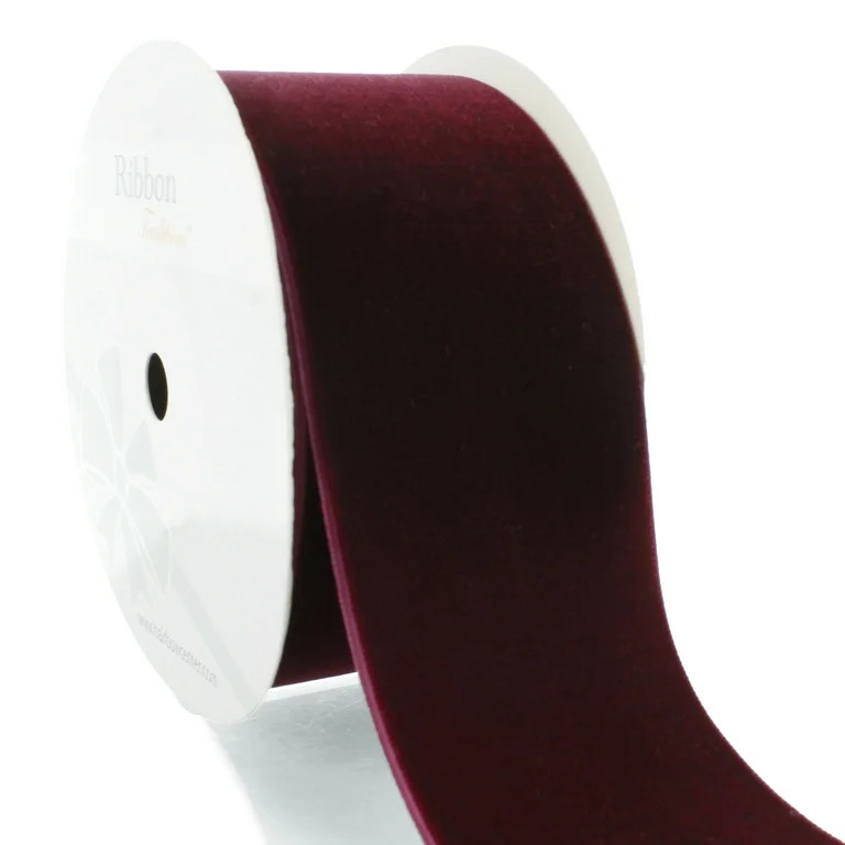 HBC 2" Velvet Ribbon 277 Burgundy - 5 Yards | Walmart (US)