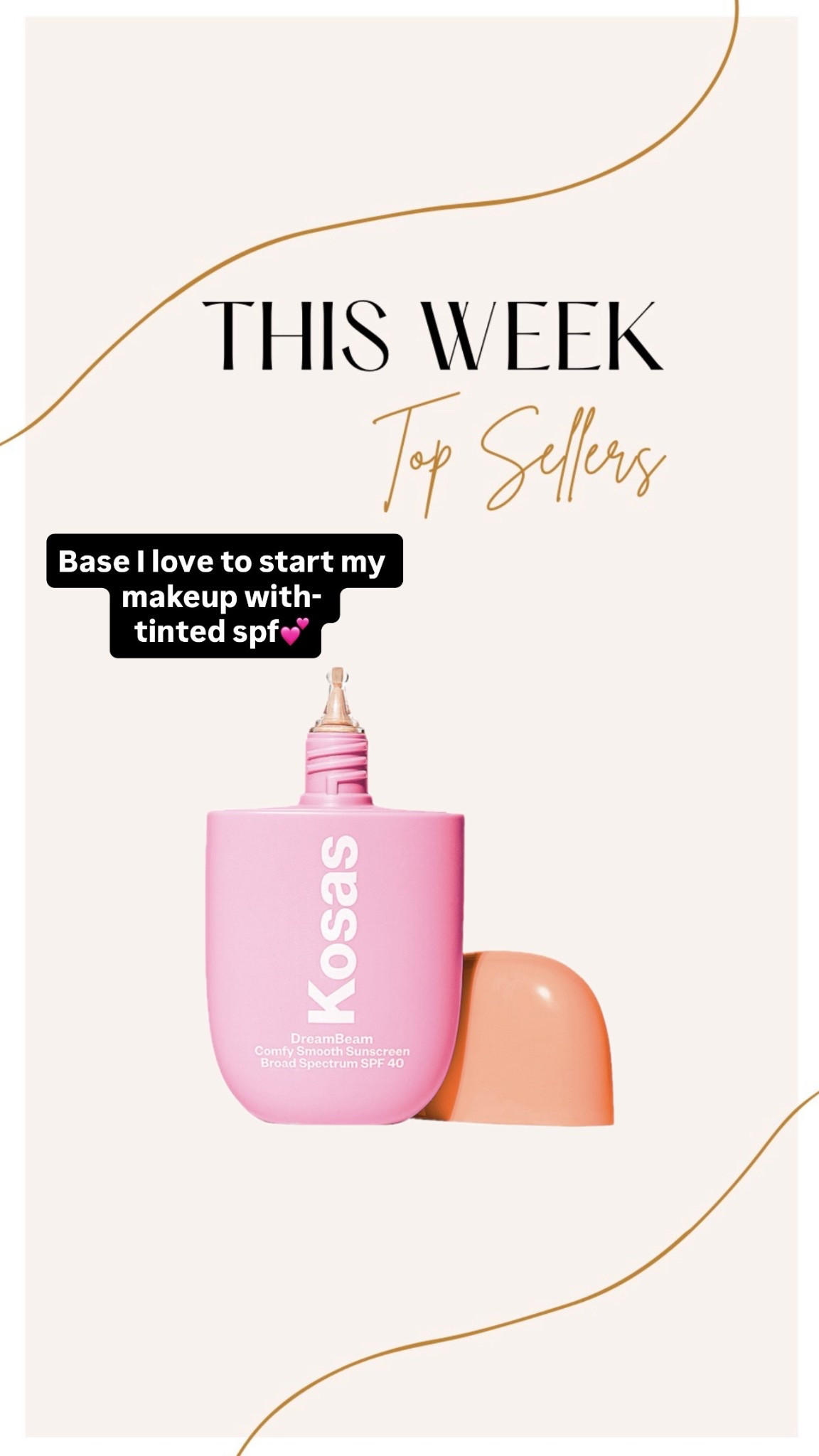 Obsessed with this Kosas sun beam  as my base 