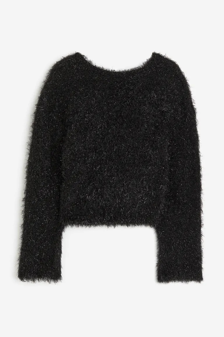 Pull duveteux avec dos décolleté | H&M (FR, IT, ES, PT, BE)