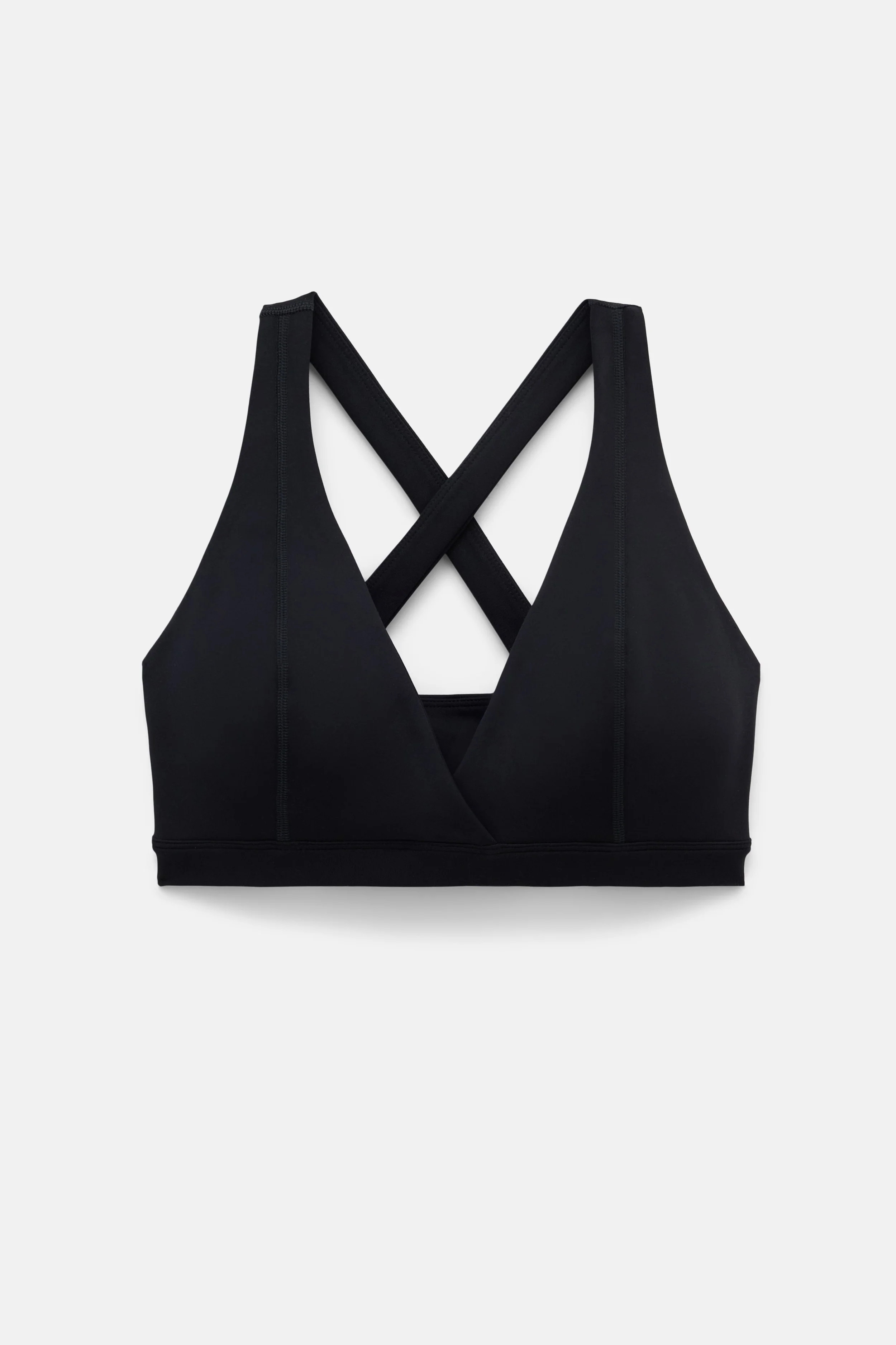 Black Cassandra V Neck Bra | Girlfriend Collective