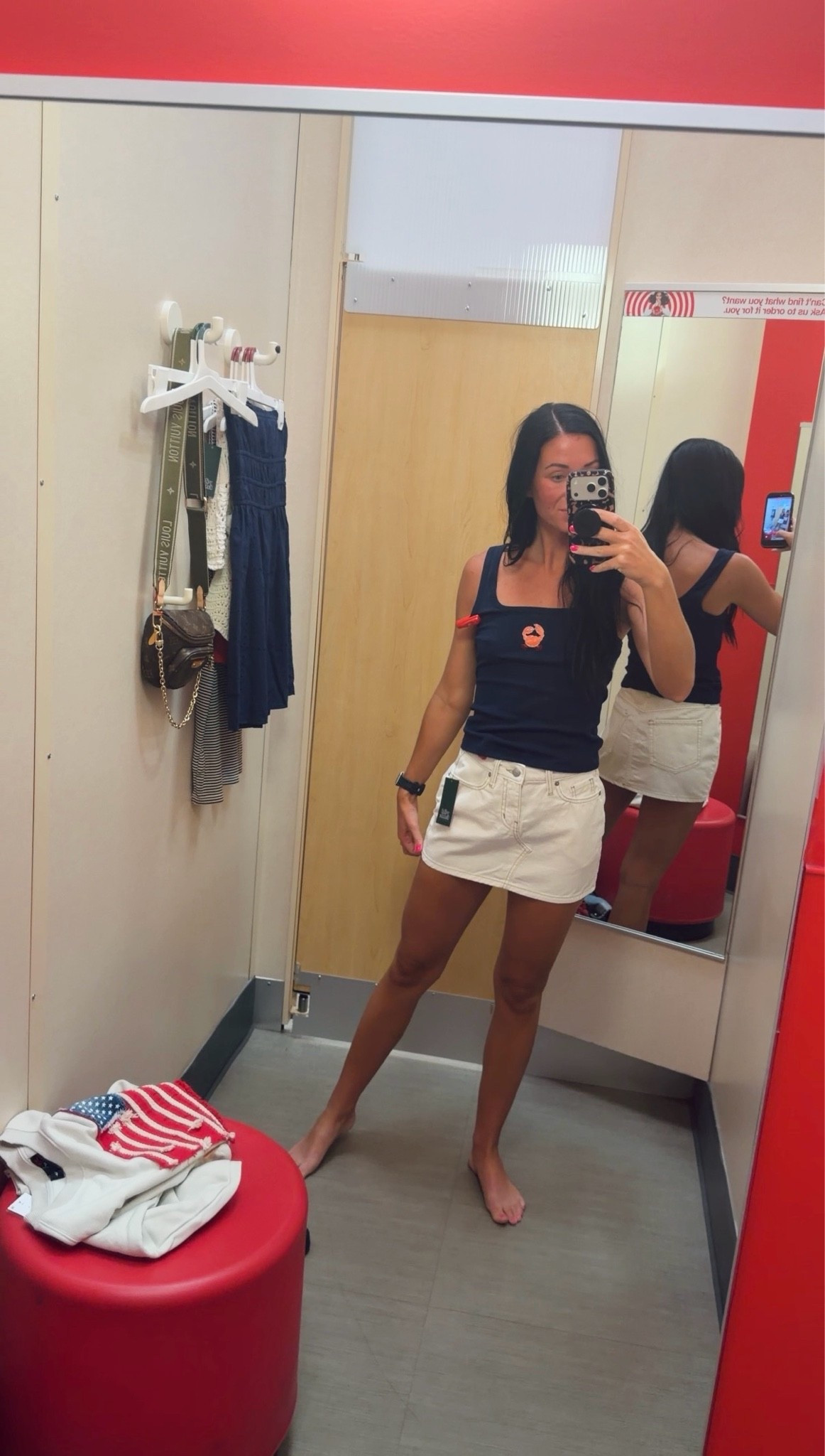 Beaded crab tank top and white denim skirt @Target #target

#LTKgrwm #LTKootd #LTKPetite