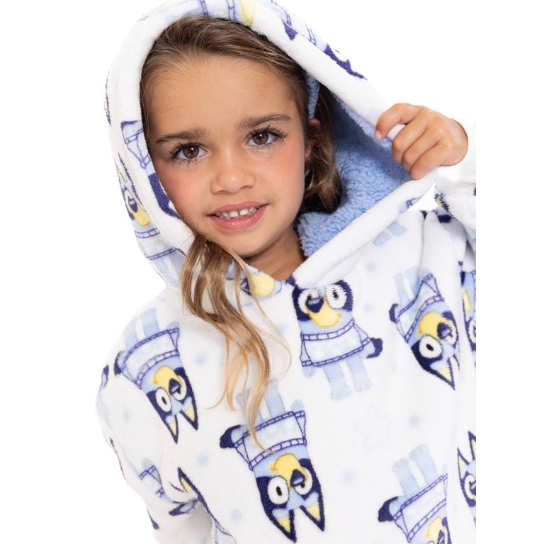 Bluey Toddler Girls Super Soft Snugit Hoodie, Sizes 12M-5T | Walmart (US)