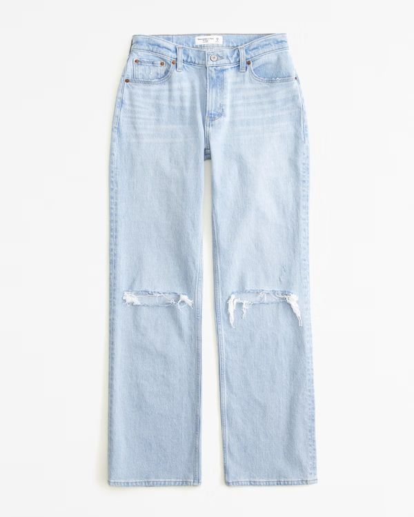 Curve Love Low Rise Baggy Jean | Abercrombie & Fitch (US)