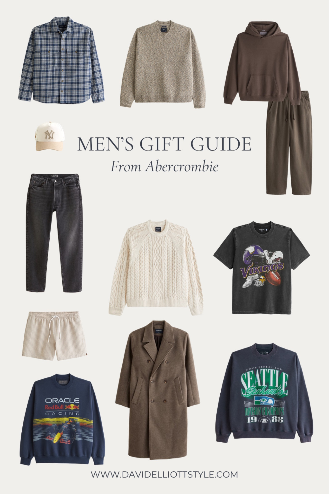 Men’s gift guide: Abercrombie edition! These are my top Abercrombie picks this holiday season. Can’t go wrong with a matching sweat set, sports t shirts & hoodies, and of course, some sweaters! 

#LTKMens #LTKGiftGuide #LTKHoliday