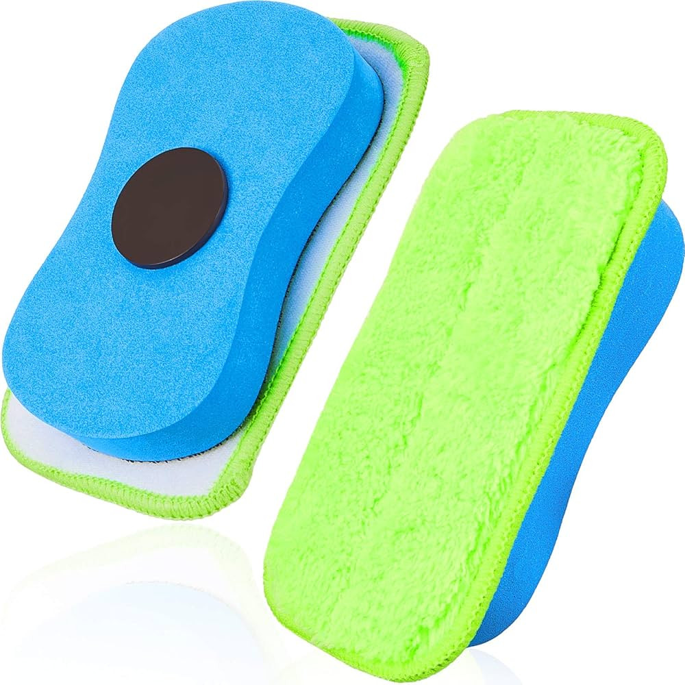 Microfiber Dustless Chalk Eraser Magnetic Chalkboard Eraser Multipurpose Cleaning Duster Washable... | Amazon (US)