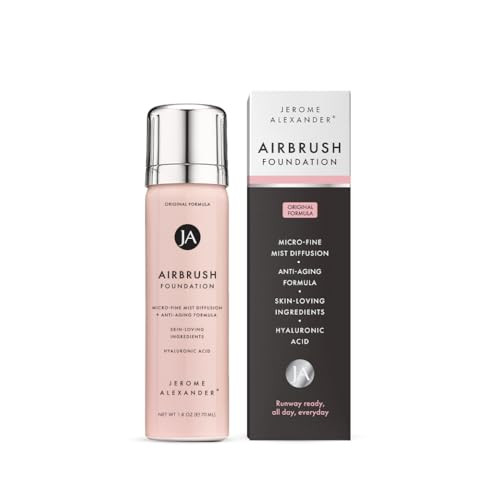 Jerome Alexander MagicMinerals AirBrush Foundation, Spray Makeup with Skincare Active Ingredients, Ultra-Light, Buildable, Full Coverage Formula (Light) | Amazon (US)