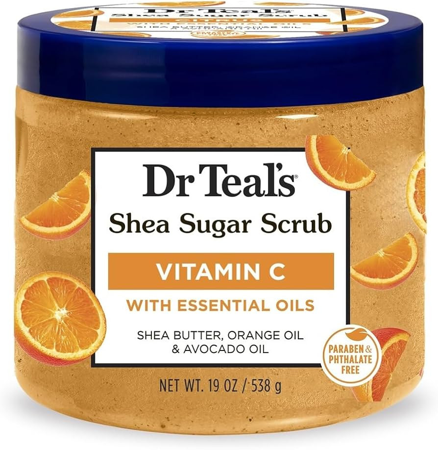 Dr Teal\u2019s Vitamin C Shea Sugar Scrub with Essential Oils 538g | Amazon (UK)