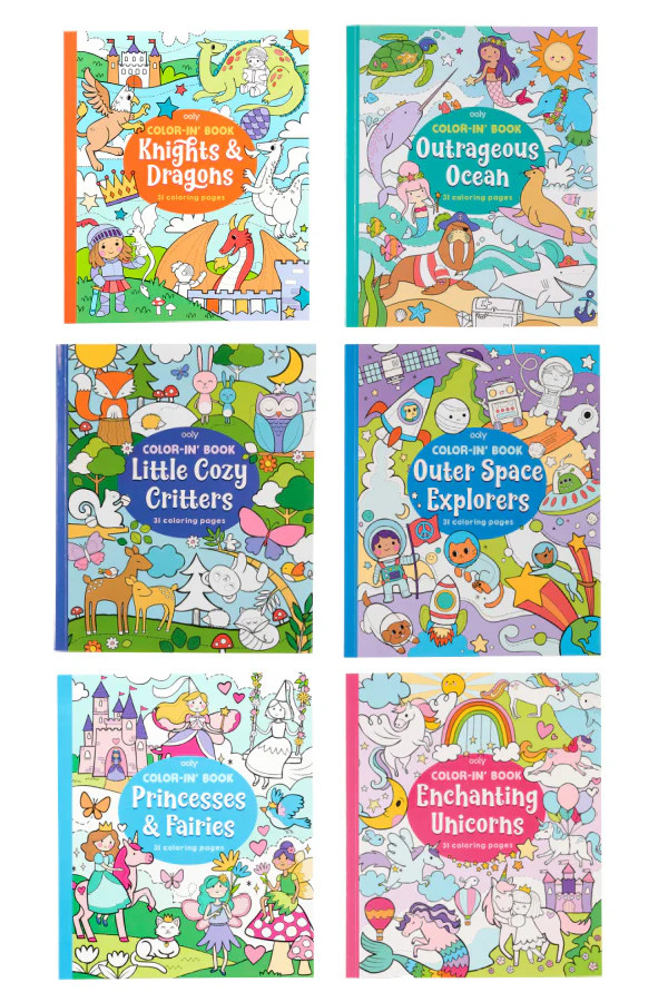 Color-in' Book - More Options | The Frilly Frog