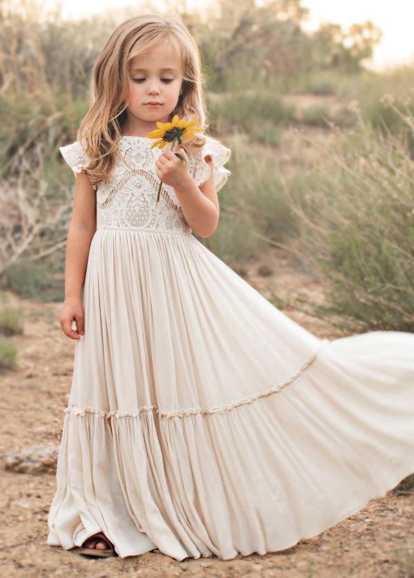 Macy Dress in Cream | Joyfolie