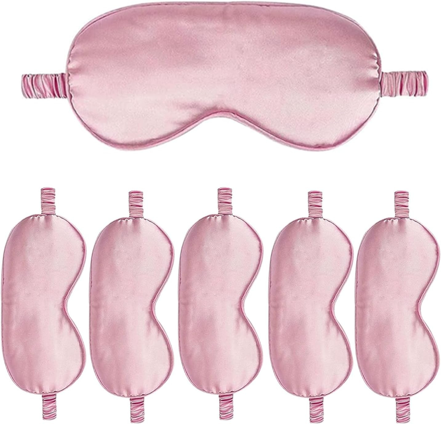 6PACK Silk Sleep Mask Satin Eye Masks Blackout Silky Eyeshade Cover Soft Blindfold Eyeshades for Women Sleeping Travel Gift | Amazon (US)