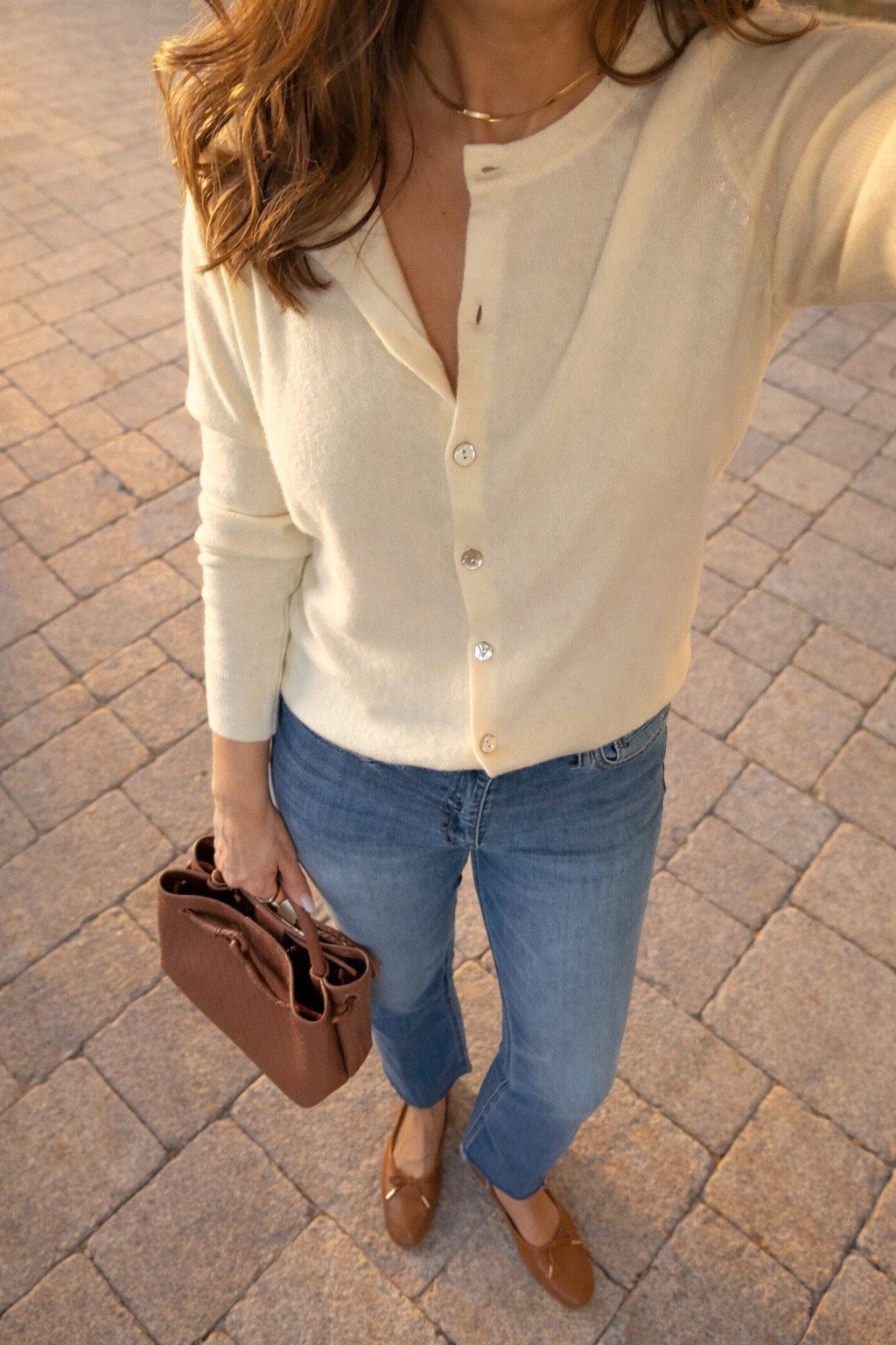 This custard yellow cardigan 😍
I love that it is lightweight so it can be easily worn during slightly warmer months too.  
I’m wearing size small  