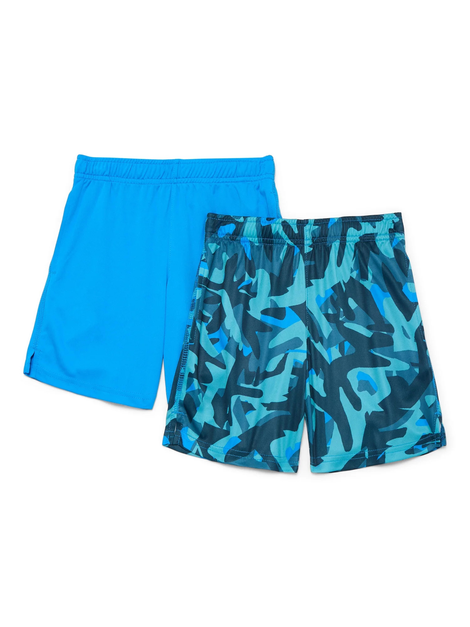 Athletic Works Boys Performance Shorts, 2-Pack, Sizes 4-18 & Husky | Walmart (US)