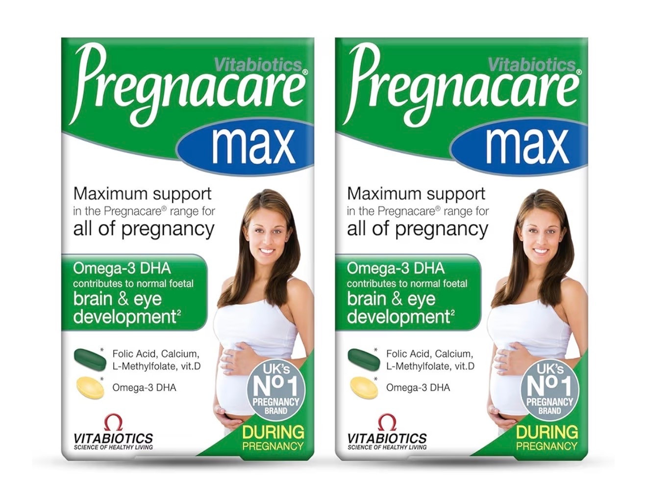 Pregnacare MAX Pregnancy Vitamins - UK's No.1 Pregnancy Brand. Greater Prenatal Care for Women, Supplement with Added Omega-3 DHA for Normal Brain and Eye Development, Vitabiotics (Pack of 2) #amazon #pregnacare

#LTKuk #LTKfamily #LTKmaternity