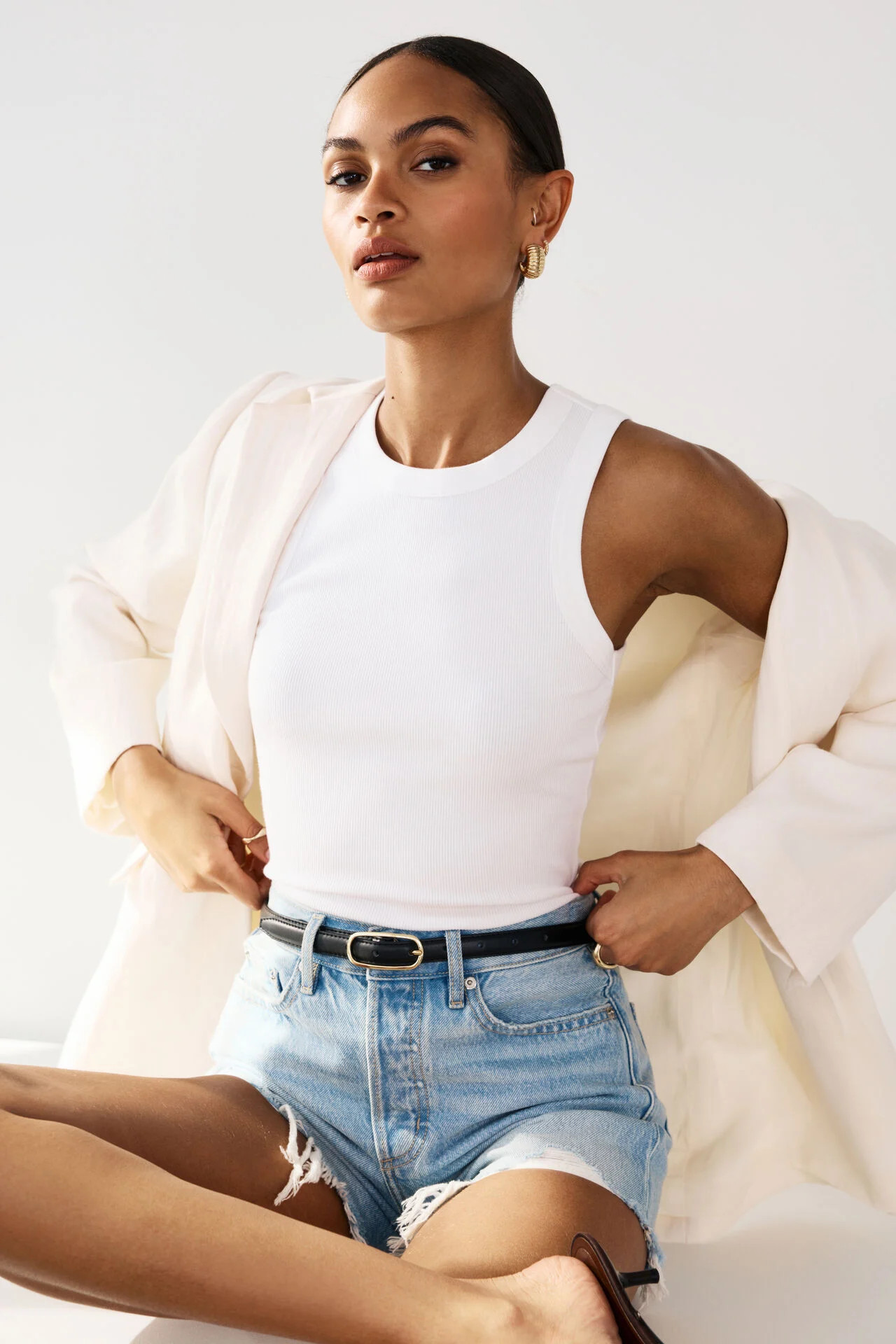 Tedi Ribbed Tank Top | Dynamite Clothing