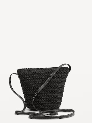 Straw Crossbody Bag | Old Navy (US)