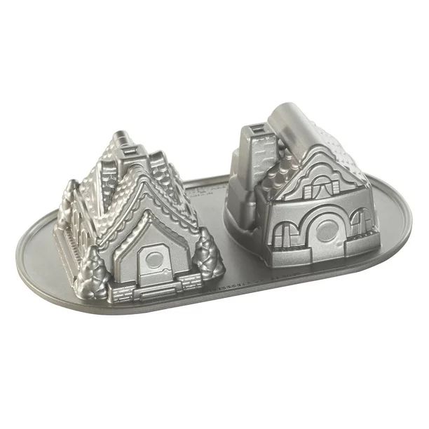 Nordic Ware Gingerbread House Duet Pan, 5 Cup Capacity, Silver - Walmart.com | Walmart (US)