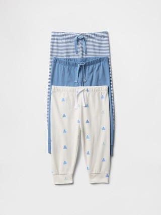 Baby First Favorites Organic Cotton Pull-On Pants (3-Pack) | Gap (US)