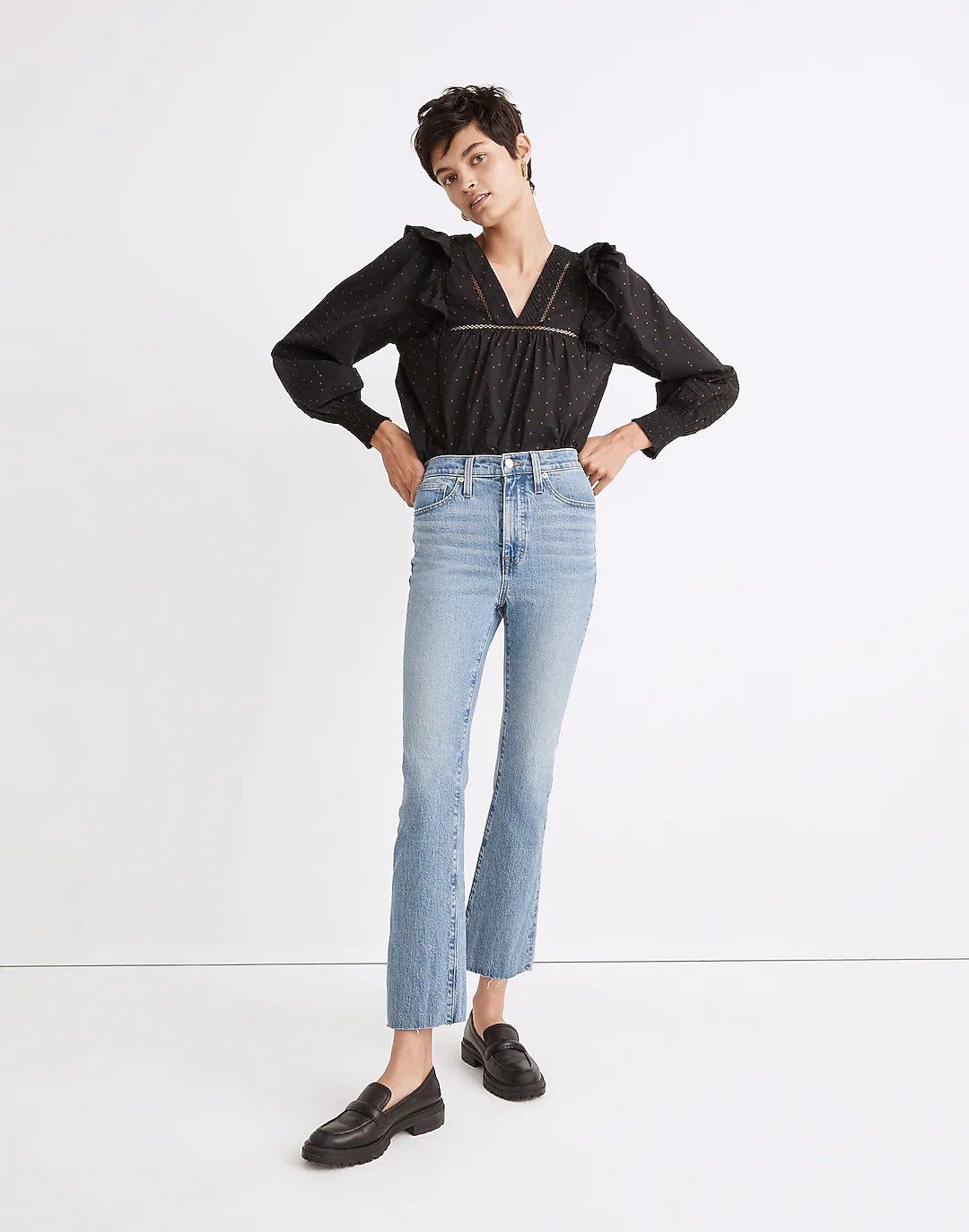 Cali Demi-Boot Jeans in Enmore Wash: Raw-Hem Edition | Madewell