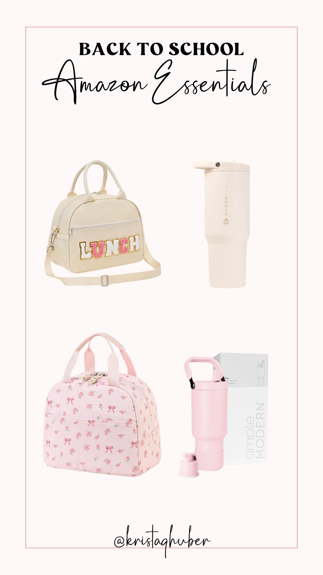 The lunchbox/water bottle combos I ordered for my 7 & 9 year old girls for this school year! 

#LTKFindsUnder50 #LTKKids