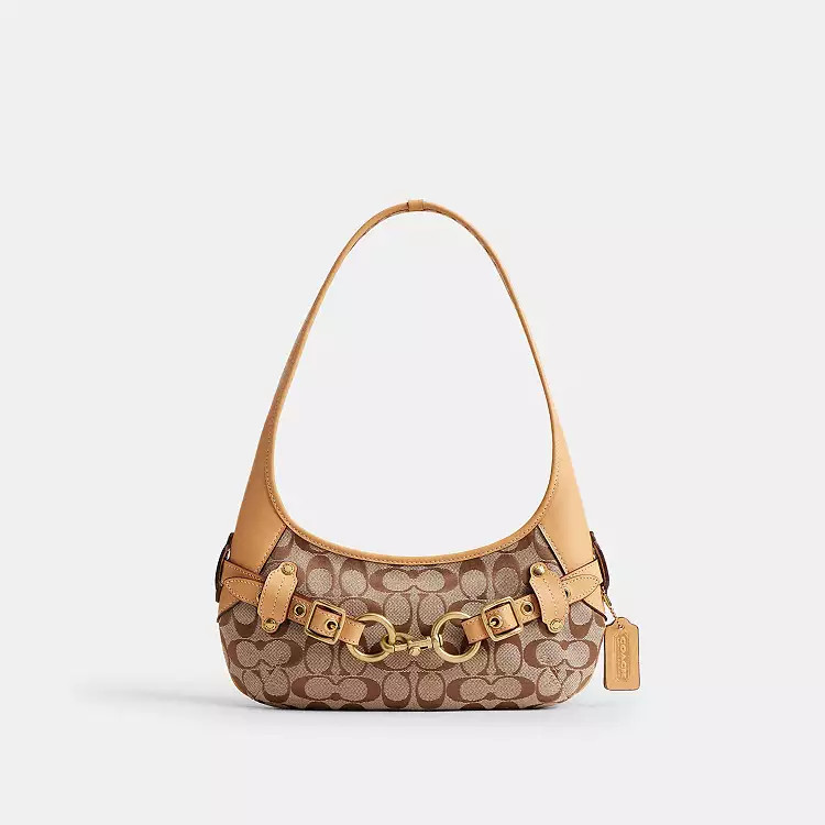 Belted Ergo Shoulder Bag 26 In Signature Jacquard | Bags | Coach | Coach (US)