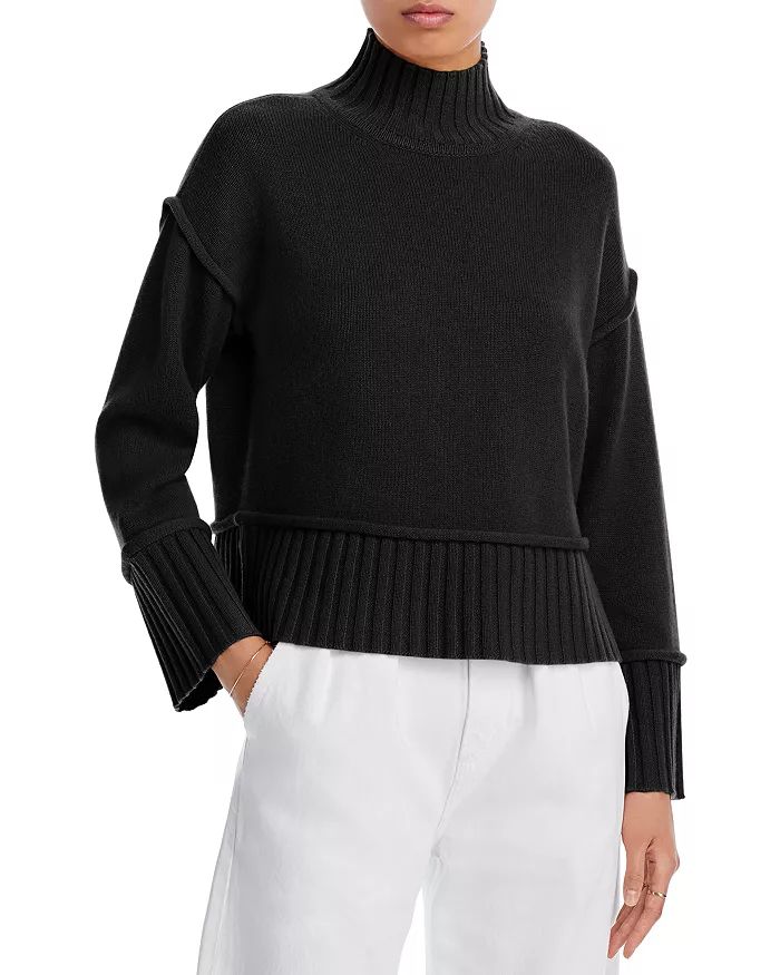 AQUA Boxy Mock Neck Cashmere Sweater - 100% Exclusive Women - Bloomingdale's | Bloomingdale's (US)