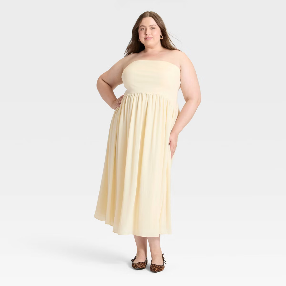 Women's Maxi Dress - A New Day™ Cream 2X | Target