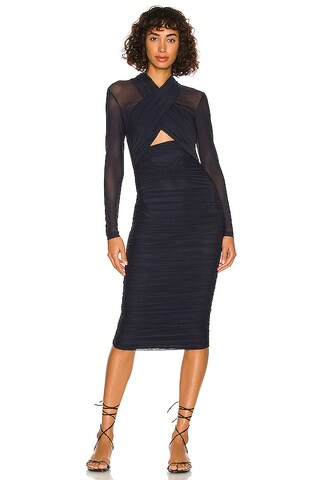 Bardot Aliyah Dress in Navy from Revolve.com | Revolve Clothing (Global)