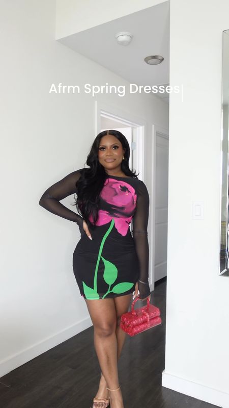 I’m wearing a medium in all of the dresses! Spring dress, spring outfit, black mini dress, midi dress, pink purse, nude heels, orange purse, beige dress, 

#LTKstyletip #LTKfindsunder100