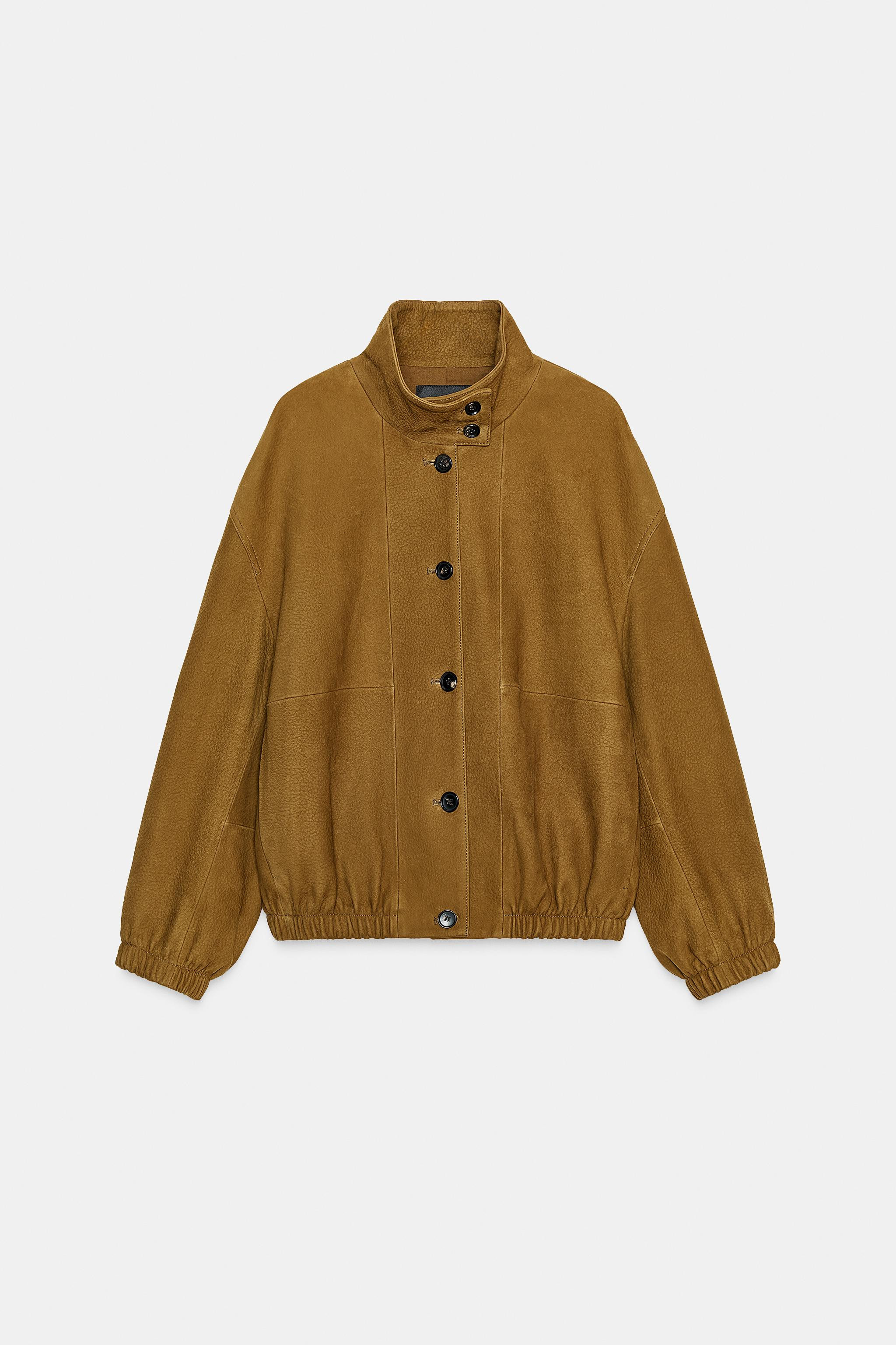 LEDER-BOMBERJACKE ZW COLLECTION LIMITED EDITION | Zara DE