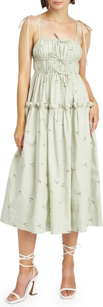 Reagan Floral Embroidered Cotton Dress | Nordstrom