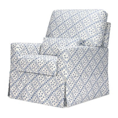 Sarah Flint x Namesake Crawford Swivel Glider - Blue Lattice Performance Eco-Weave | Target