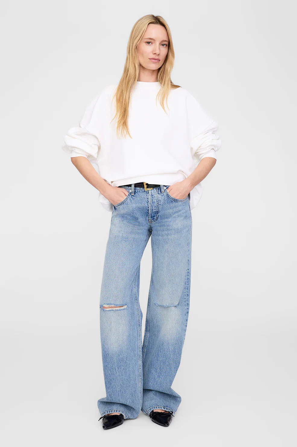 Miles Sweatshirt Framed Monogram | Anine Bing