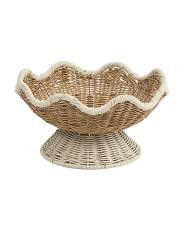 14x7 Scalloped Footed Bowl | TJ Maxx