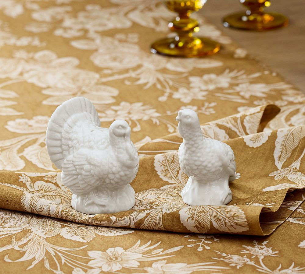 Figural Turkey Stoneware Salt &amp; Pepper Shakers | Pottery Barn CA