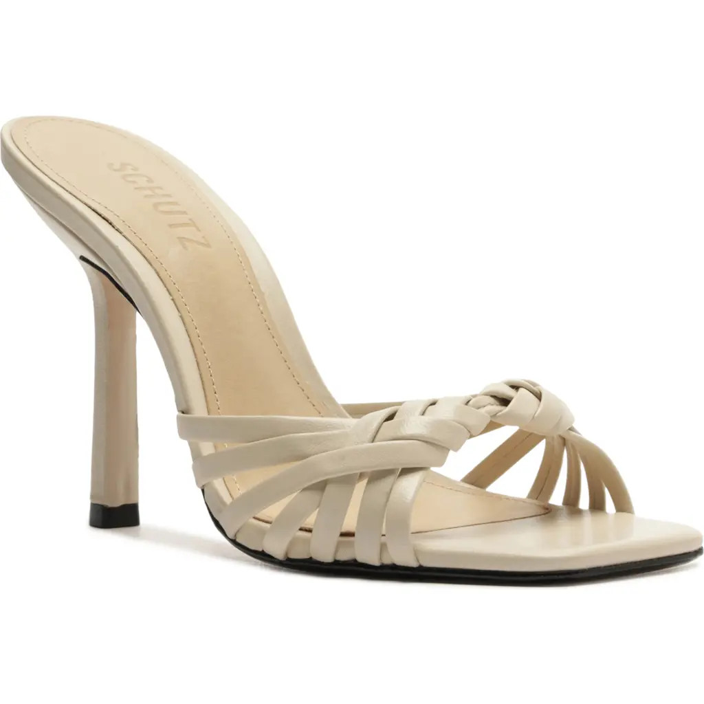 Schutz Tara Leather Mule in Sugar at Nordstrom, Size 7 | Nordstrom