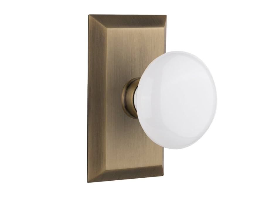Nostalgic Warehouse Studio Plate & White Porcelain Door Knob | Amazon (US)