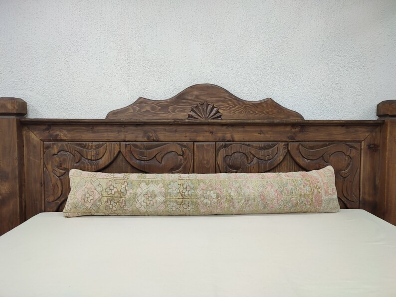 Extra Long Lumbar Pillow, 8x47 Turkish Pillow Cover, Bedroom Decor Pillow, Bohemian Decor, Pillow... | Etsy (US)