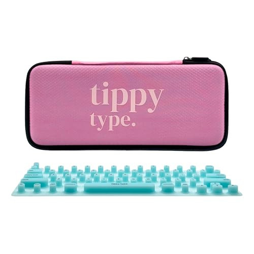 TIPPY TYPE Raised Keyboard Cover for Long Nails - Fits MacBook Pro, Air, Neo, iPad 13" & Magic Keyboard (No Numpad) - Silicone - The Original - Comfortable Typing, Quiet, Nail Protection (Aquamarine) | Amazon (US)