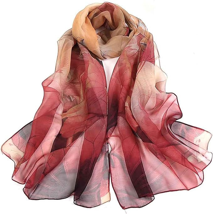 Acotavie Scarfs for Women Lightweight Print Floral Pattern Scarf Shawl Fashion Scarves Sunscreen ... | Amazon (US)