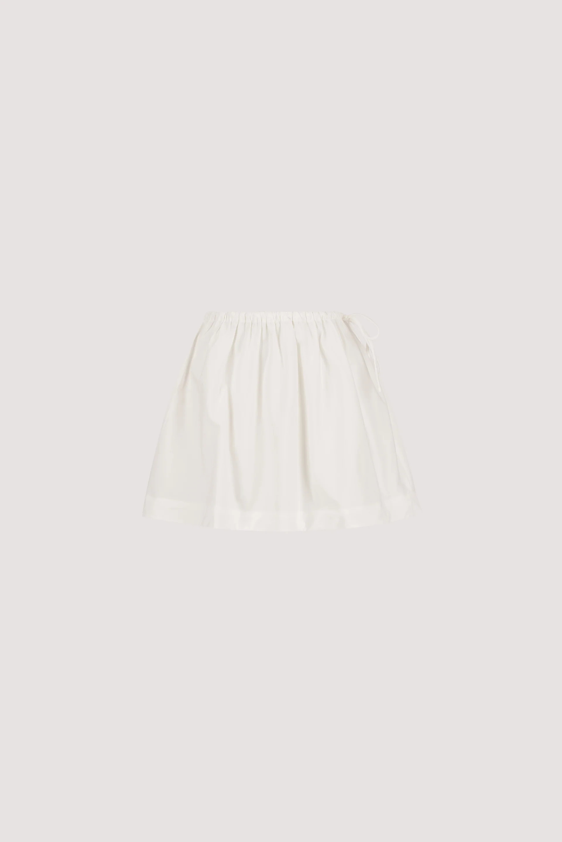 ROMI WHITE POPLIN MINI SKIRT | DISSH