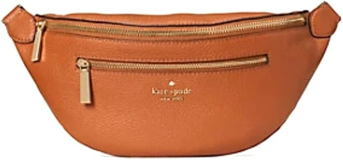 Kate Spade New York Leila Leather Belt Bag Fanny Pack in Warm Gingerbread | Amazon (US)