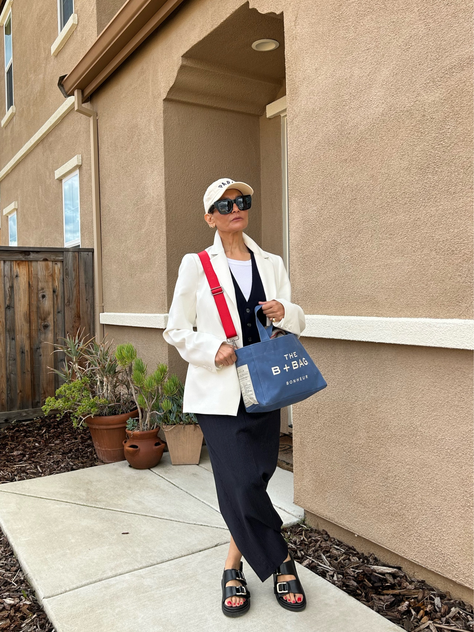 5 outfit capsule wardrobe centered around Kath-a-Porter vintage reworked pieces! 
Full outfit details:
White tank @anthropologie
Vest @kath a Porter
Skirt @kath a Porter
White Blazer @favoritedaughter
Sandals @alohas
Sunnies & Baseball hat @anthro
Bag @bonheur bag

#LTKSeasonal #LTKstyletip #LTKFind
