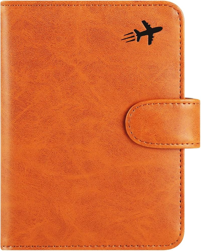 Passport Holder Cover Wallet RFID Blocking Leather Card Case Travel Accessories for Women Men | Amazon (US)