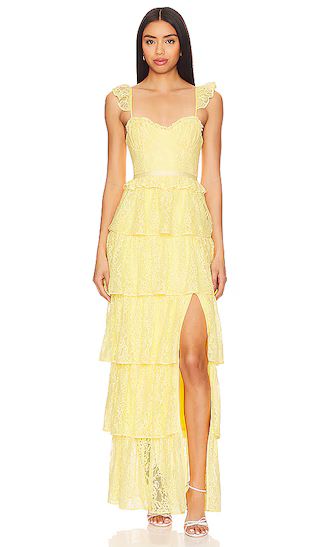 Cantini Maxi Dress in Yellow Dress | Yellow Bridesmaids Dresses | Yellow Wedding Theme | #LTKwedding | Revolve Clothing (Global)