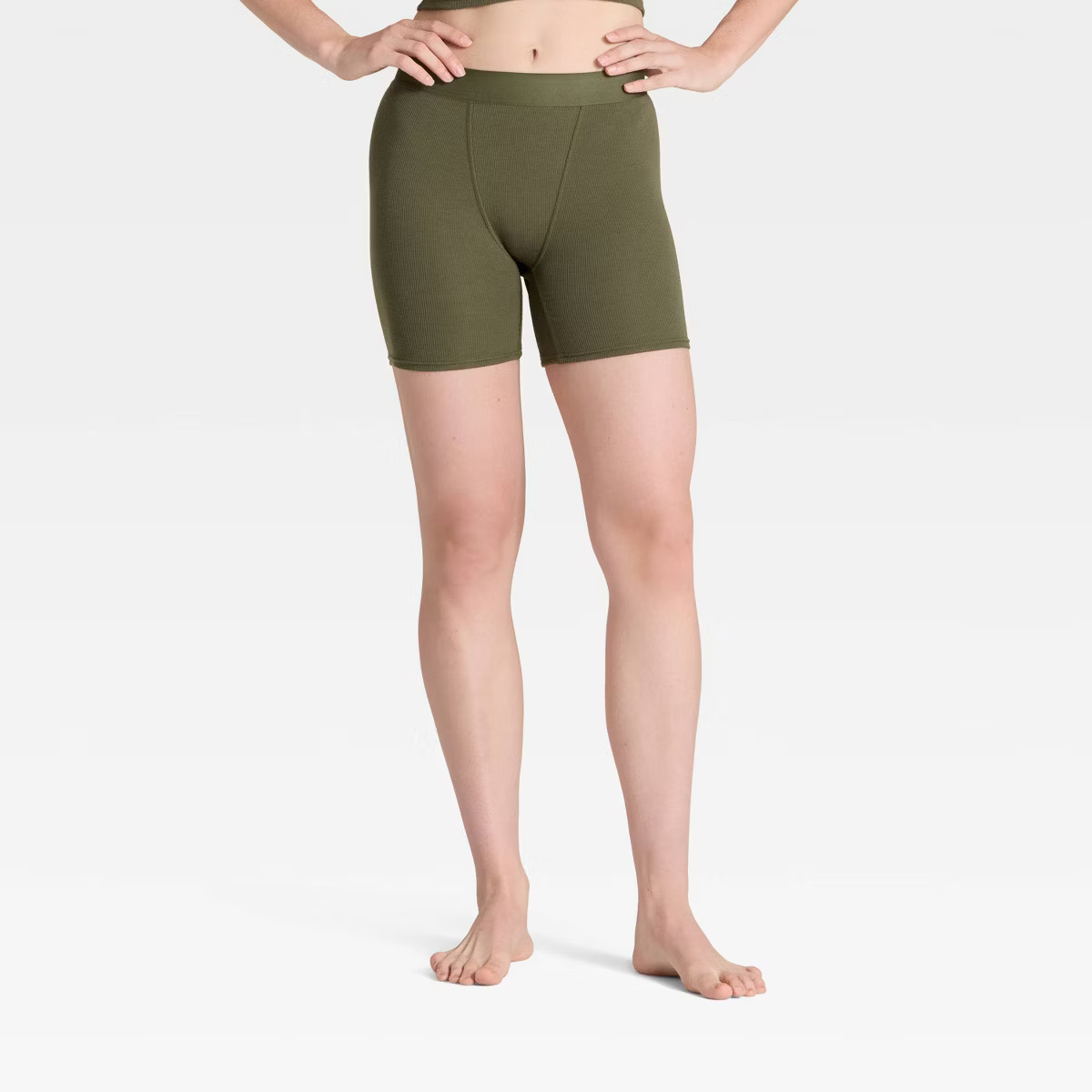 Women's Cotton Blend Ribbed Boxer Briefs Underwear - Auden™ | Target