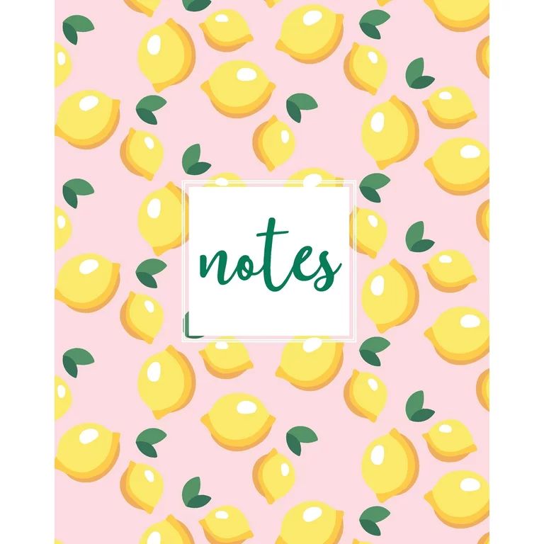 Notes, Composition Notebook: Pink Lemons, 150 Pages, Medium (College) Ruled, 6? | Walmart (US)