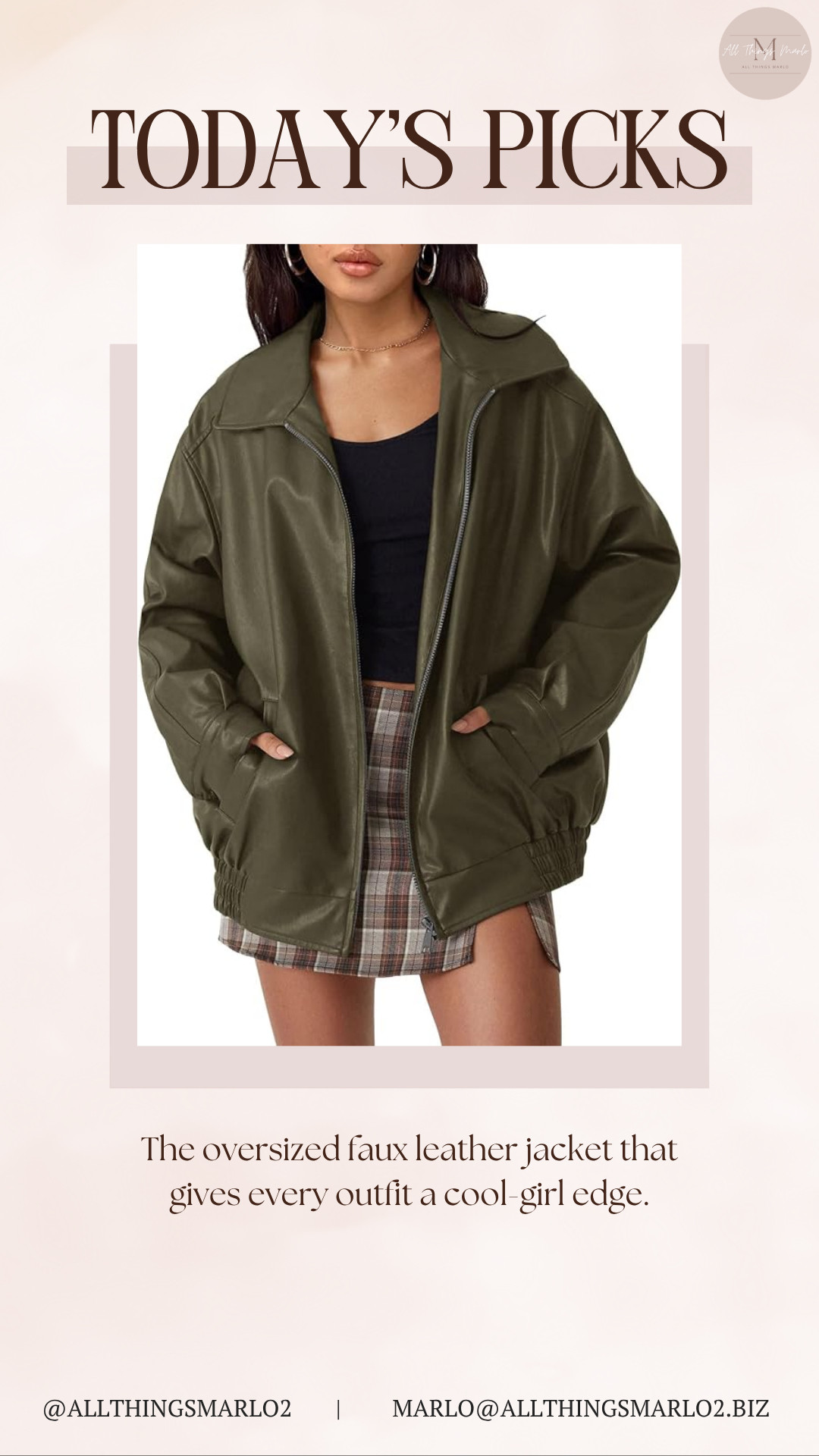 The oversized faux leather jacket that gives every outfit a cool-girl edge. 

 #LTKSeasonal #LTKWorkwear #LTKTravel