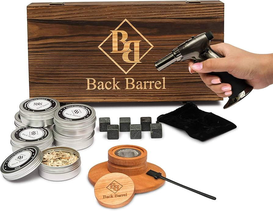Smoked Cocktail Kit - Premium Whiskey Smoker Kit with Smoker, Smoking Torch, Natural Wood Chips, ... | Amazon (US)