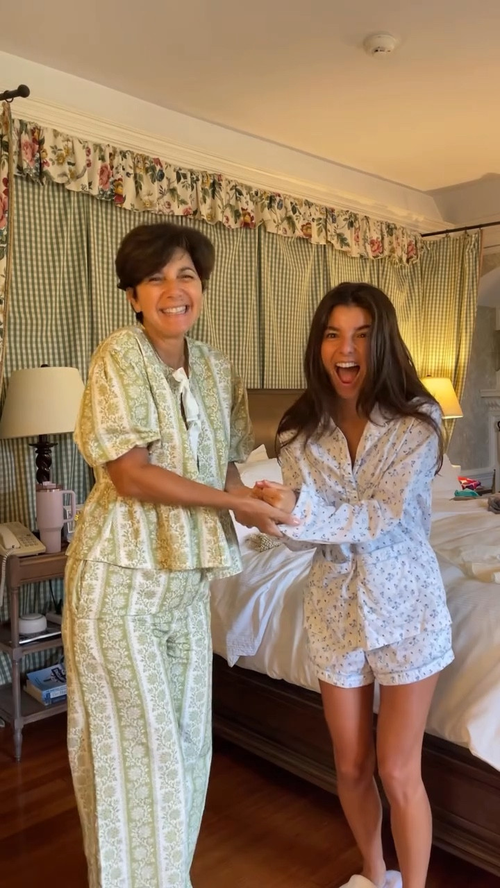 [9/26/25] sleepover with my mom the night before my wedding 💓 forever a favorite memory!! my pajamas are old lake pajamas but i linked similar styles and my mom’s whole set is from la maregold! 🤍 i wear xs in all lake pj sets and xxs in tones and kimonos!

#LTKPetite